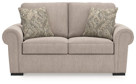 Sararose Heather Loveseat by Ashley at Eve Furniture