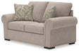 Sararose Heather Loveseat by Ashley at Eve Furniture