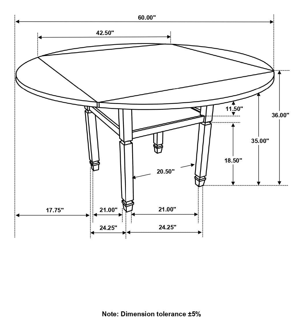 Sarasota Nutmeg/Rustic Cream Counter Height Table with Shelf Storage