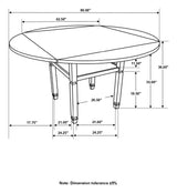 Sarasota Nutmeg/Rustic Cream Counter Height Table with Shelf Storage