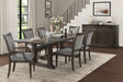 Sarasota Driftwood Brown Extendable Dining Set by Homelegance at Eve Furniture
