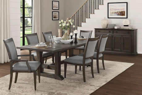 Sarasota Driftwood Brown Extendable Dining Set by Homelegance at Eve Furniture