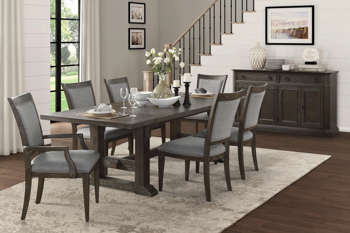 Sarasota Driftwood Brown Extendable Dining Table by Homelegance at Eve Furniture
