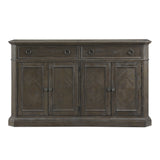 Sarasota Driftwood Brown Server with 4 Door by Homelegance at Eve Furniture