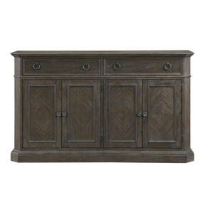 Sarasota Driftwood Brown Server with 4 Door by Homelegance at Eve Furniture