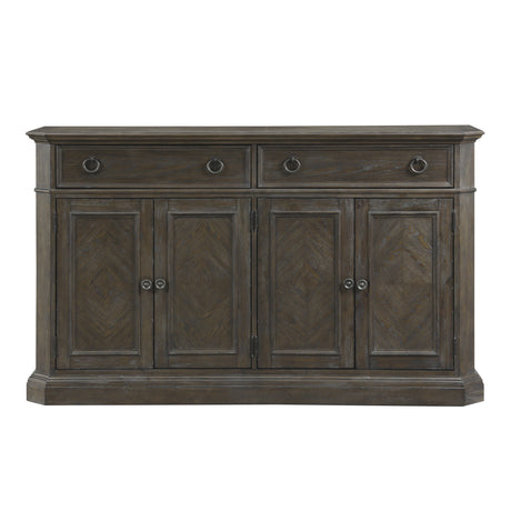 Sarasota Driftwood Brown Server with 4 Door by Homelegance at Eve Furniture
