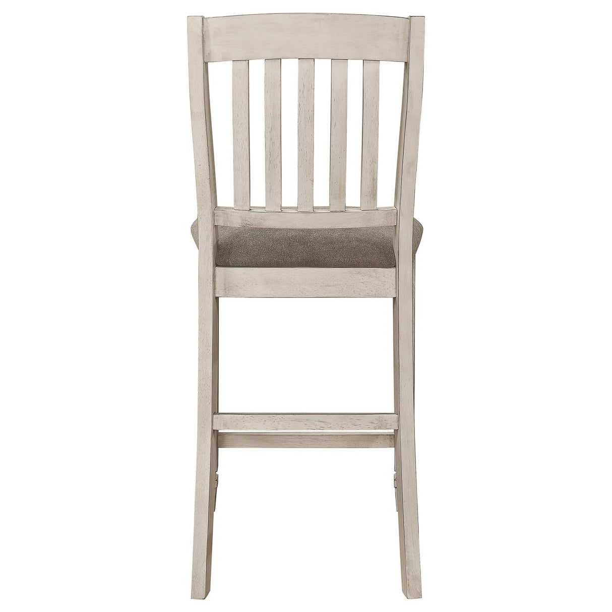 Sarasota Gray/Rustic Cream Slat Back Counter Height Chairs, Set of 2