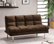 Saratoga Dark Brown Futon Sofa Bed by Furniture of America at Eve Furniture
