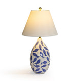 Sardine White & Blue Ceramic Table Lamp by TOV Furniture at Eve Furniture