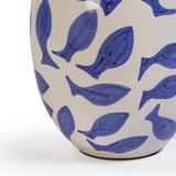 Sardine White & Blue Ceramic Table Lamp by TOV Furniture at Eve Furniture