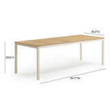Sardinia Light Teak Outdoor Dining Table by TOV Furniture at Eve Furniture