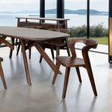 Sargans Rich Walnut 7-Piece Dining Room Set by Furniture of America at Eve Furniture