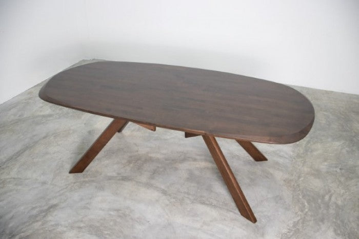 Sargans Rich Walnut 7-Piece Dining Room Set by Furniture of America at Eve Furniture