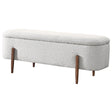 Sarna Ivory Boucle Bench by Ashcroft Furniture at Eve Furniture