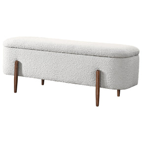 Sarna Ivory Boucle Bench by Ashcroft Furniture at Eve Furniture