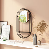 Saroni Antique Gray Mirror Shelf by Zuomod at Eve Furniture