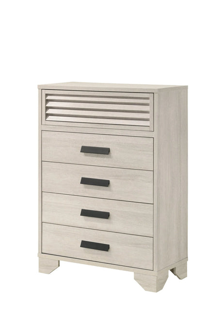 Sarter White Chest by Crown Mark at Eve Furniture