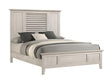 Sarter White King Panel Bed by Crown Mark at Eve Furniture