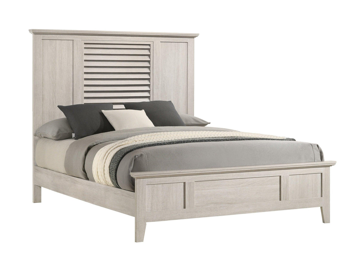 Sarter White Queen Panel Bed by Crown Mark at Eve Furniture