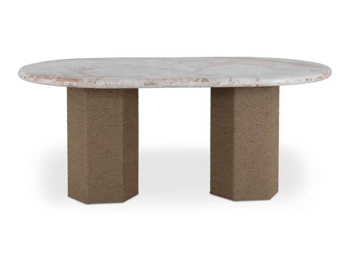 Sartoria Breccia Marble/Natural Dining Table