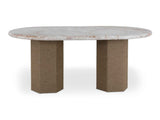 Sartoria Breccia Marble/Natural Dining Table