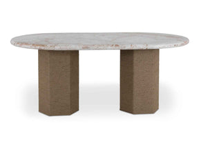 Sartoria Breccia Marble/Natural Dining Table