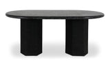 Sartoria Dining Table Black Granite by Moe's Home at Eve Furniture