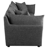 Sasha 3-Piece Upholstered Sofa Barely Black by Coaster at Eve Furniture