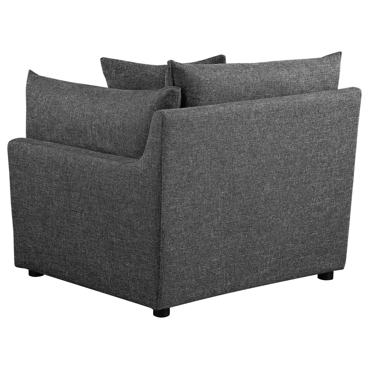 Sasha Barely Black 6-Piece Upholstered Modular Sectional by Coaster at Eve Furniture