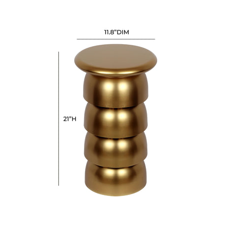 Sasha Gold Side Table by Inspire Me! Home Decor by TOV Furniture at Eve Furniture