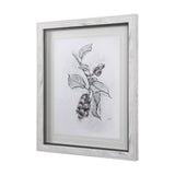 Saskatoonberry by Mercana Studio Hand Embellished Framed Art Print Matted under Glass by Mercana at Eve Furniture