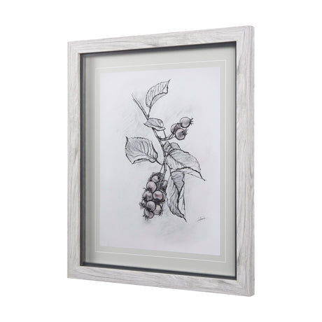 Saskatoonberry by Mercana Studio Hand Embellished Framed Art Print Matted under Glass by Mercana at Eve Furniture