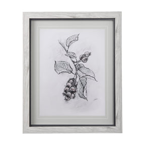 Saskatoonberry by Mercana Studio Hand Embellished Framed Art Print Matted under Glass by Mercana at Eve Furniture