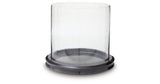 Saskia Clear/Black Candle Holder by ASHLEY FURNITURE at Eve Furniture
