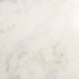 Satima White Marble w/ Gold Metal Round Fluted Accent Table by Mercana at Eve Furniture