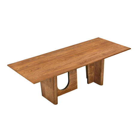 Satra Walnut Rectangular 92" Dining Table by TOV Furniture at Eve Furniture