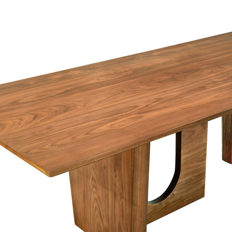 Satra Walnut Rectangular 92" Dining Table by TOV Furniture at Eve Furniture