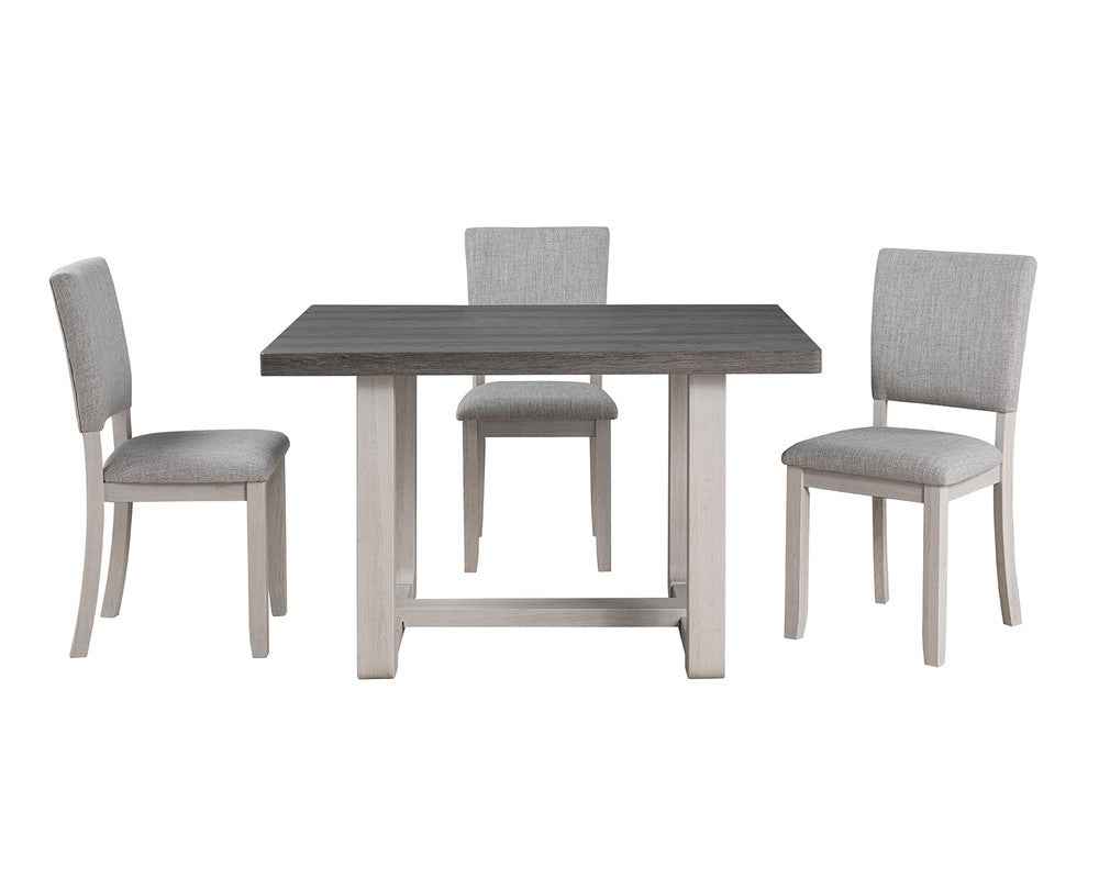 Sauro Gray 5 Pc. Dining Table Set by Furniture of America at Eve Furniture