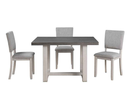 Sauro Gray 5 Pc. Dining Table Set by Furniture of America at Eve Furniture