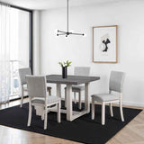 Sauro Gray Side Chair (Set of 4) by Furniture of America at Eve Furniture