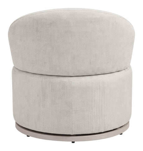 Sausalito Swivel Chair Beige by Zuomod at Eve Furniture
