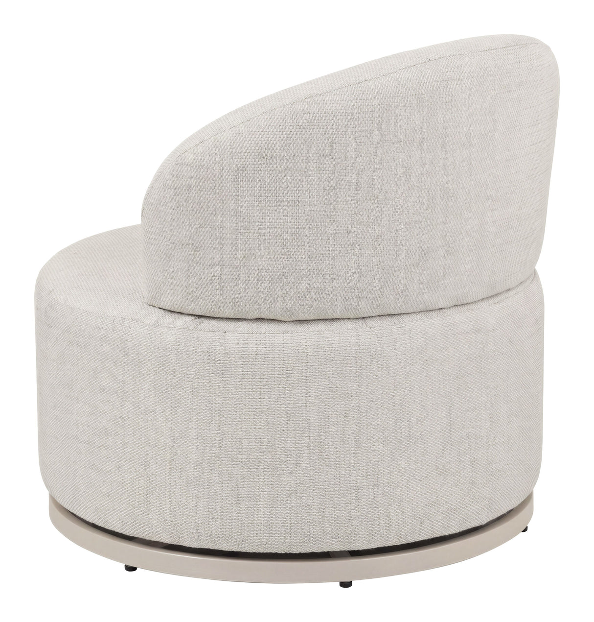 Sausalito Swivel Chair Beige by Zuomod at Eve Furniture
