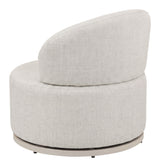 Sausalito Swivel Chair Beige by Zuomod at Eve Furniture