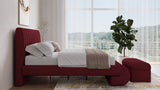 Savage Maximalist Eastern King Upholstered Bed in Ruby Chenille by Modus Furniture at Eve Furniture