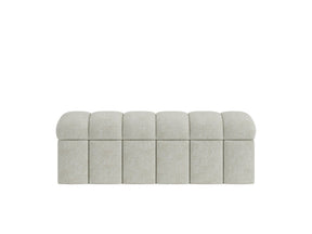 Savage Upholstered Storage Bench in Sandy Chenille by Modus Furniture at Eve Furniture
