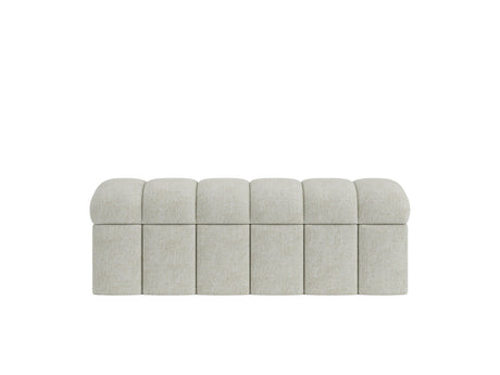 Savage Upholstered Storage Bench in Sandy Chenille by Modus Furniture at Eve Furniture