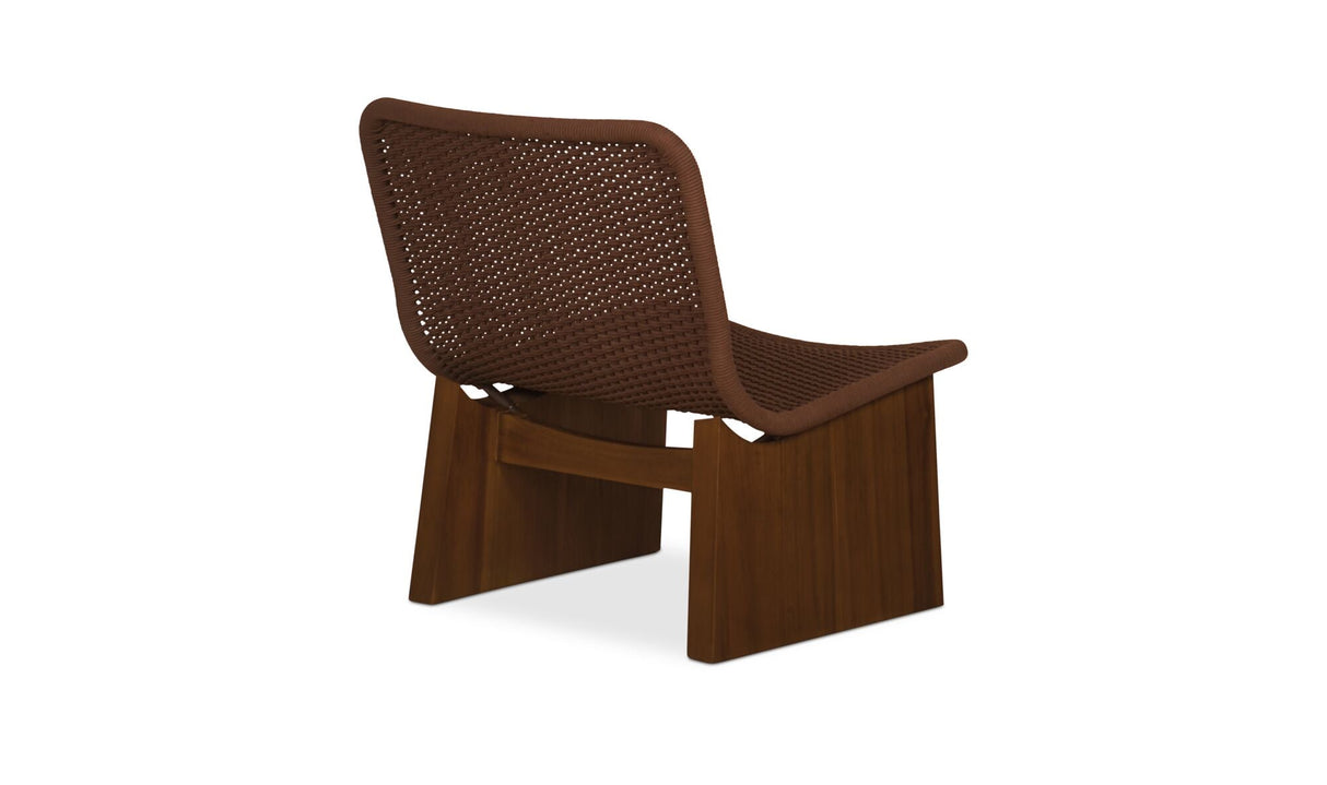 Savanna Outdoor Accent Chair Brown by Moe's Home at Eve Furniture