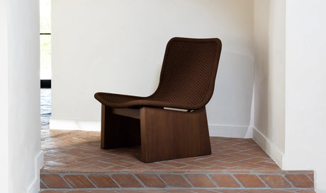 Savanna Outdoor Accent Chair Brown by Moe's Home at Eve Furniture