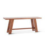 Savannah 60" Counter Bench in Cinnamon Brown by Home Trends & Design at Eve Furniture