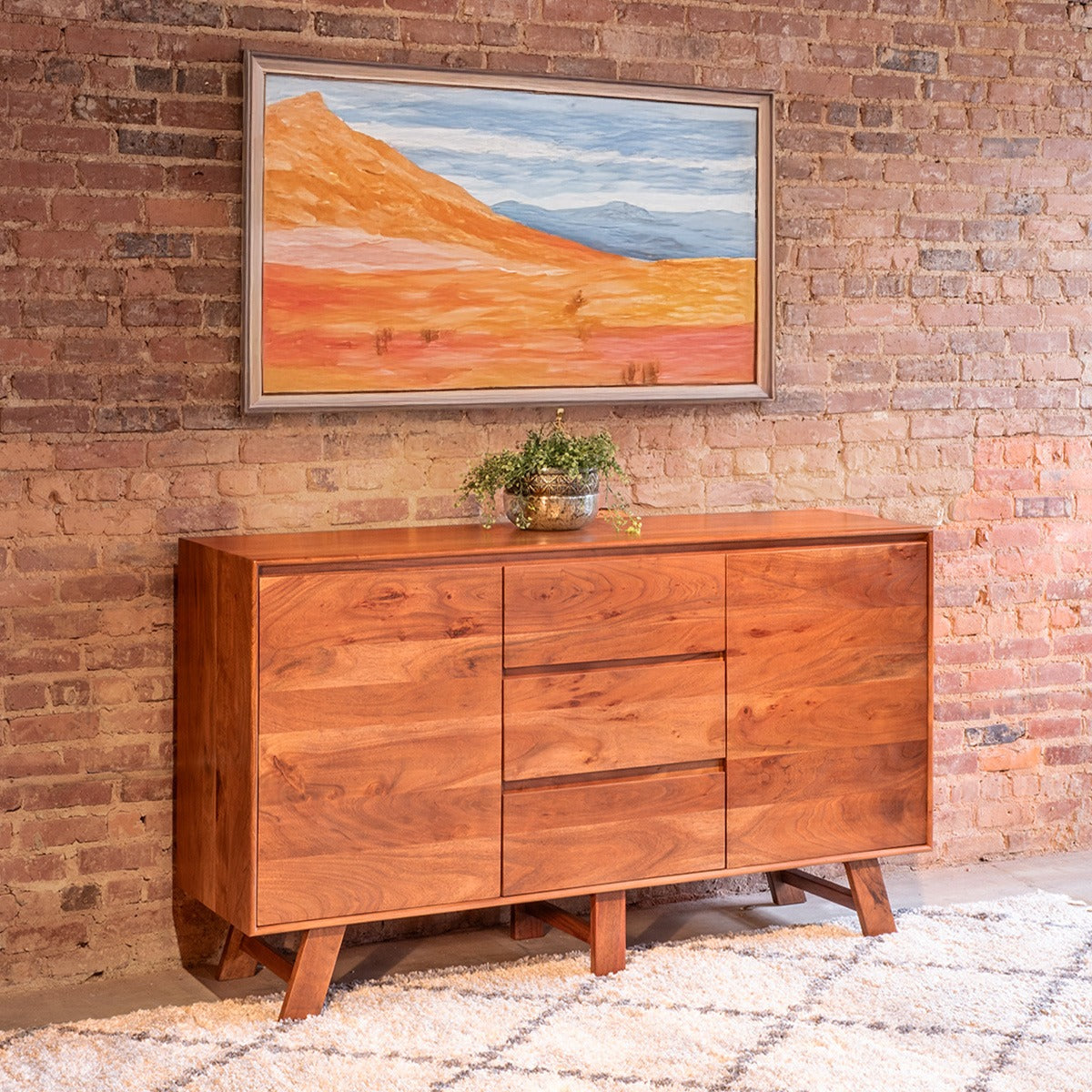 Savannah 68" Sideboard in Cinnamon Brown by Home Trends & Design at Eve Furniture